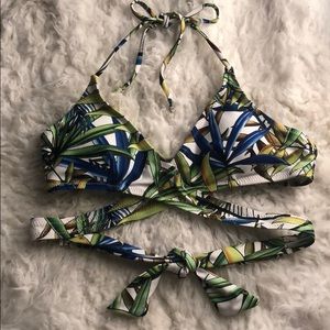 Tropical bikini top